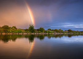 The reflection of the rainbow by Julian de Groot