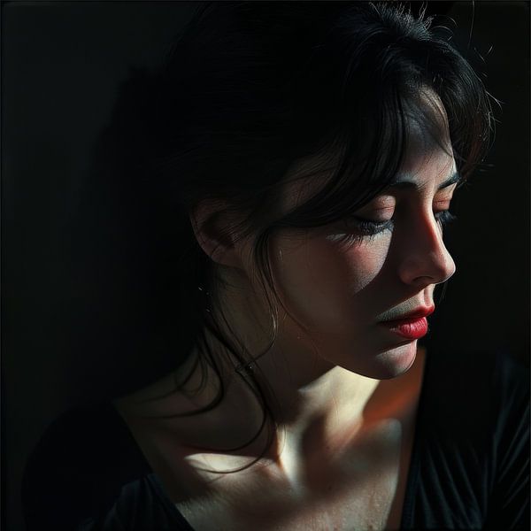 Portrait de femme par Poster Art Shop