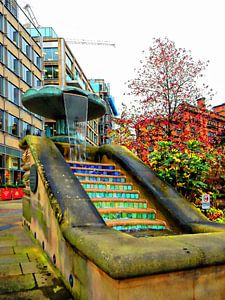 Sheffield Peace Gardens-Brunnen