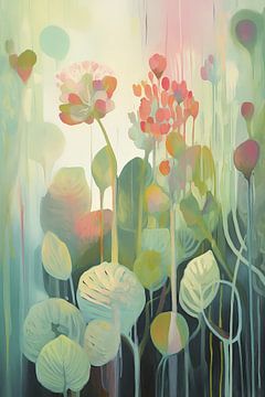 Botanisch in pastel kleuren van Bert Nijholt