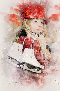 Mädchen mit Schlittschuhen (Kunstwerk)