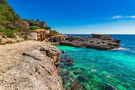 Cala S'Almunia bay, beautiful seaside on Mallorca by Alex Winter
