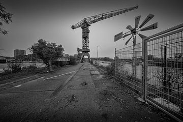 Voormalig NDSM scheepswerf in Amsterdam-Noord van Peter Bartelings