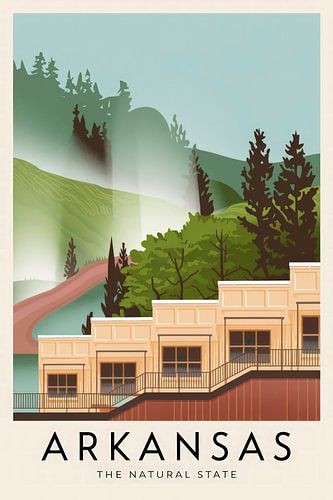 Arkansas Vintage Reisposter