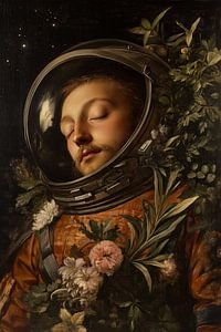 Schlafender Astronaut