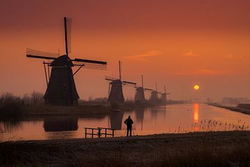 Kinderdijk zonsopkomst