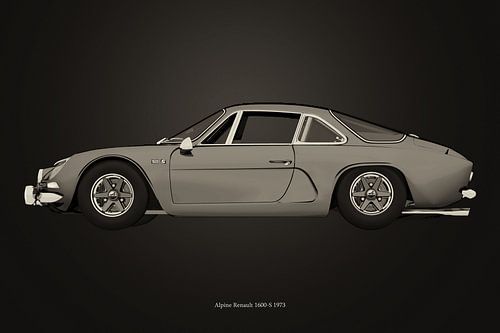 Alpine Renault 1600-S uit 1973 B&W