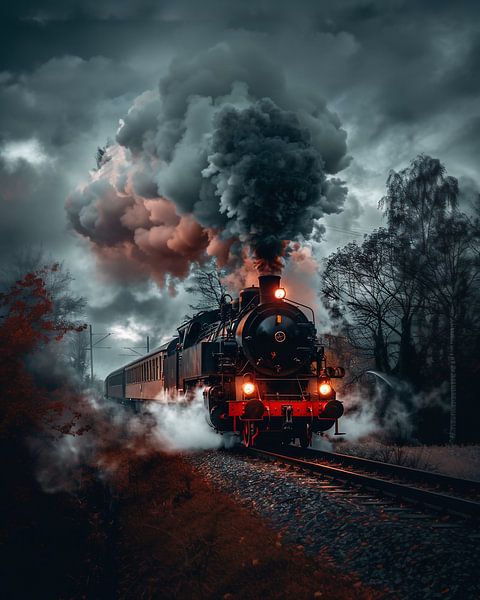 Train mystique par fernlichtsicht