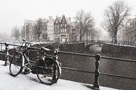 Amsterdam in de sneeuw van Mark Wijsman thumbnail