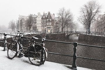 Schnee in Amsterdam von Mark Wijsman