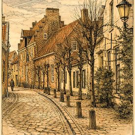 Mauerhäuser historisches Amersfoort 03 im 20. Jahrhundert von Watze D. de Haan