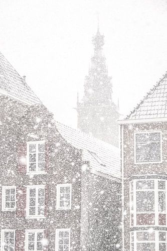 Nijmegen, Stevenskerk in de sneeuw