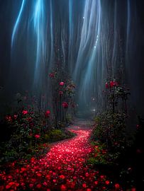 Allée de roses sur haroulita