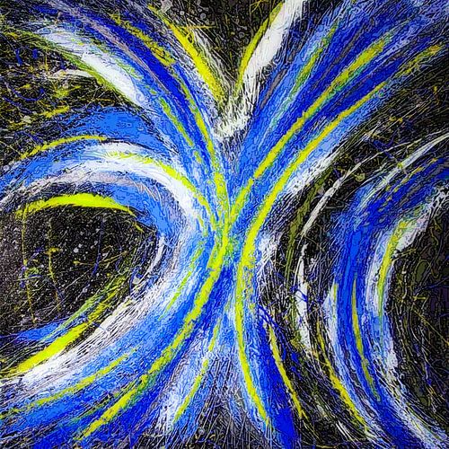 Modern, Abstract Digitaal Kunstwerk - Stars Will Conspire For Us (Deel 3)