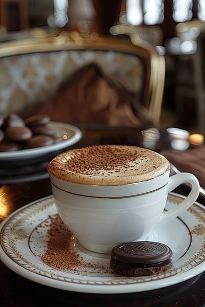 cup of coffee or cappuccino by Egon Zitter