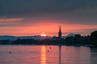 Zonsondergang boven Radolfzell
