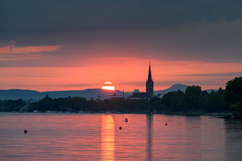 Sunset over Radolfzell