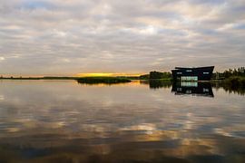 Sunrise at Oostvaardersplassen Nature Centre Almere by Arjan Schalken