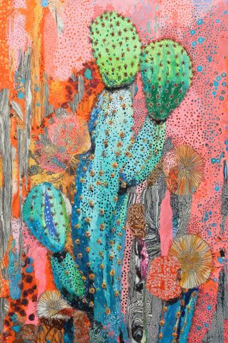 Cactus in een Kleurenspel