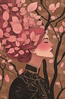 Kimono in Autumn Breeze