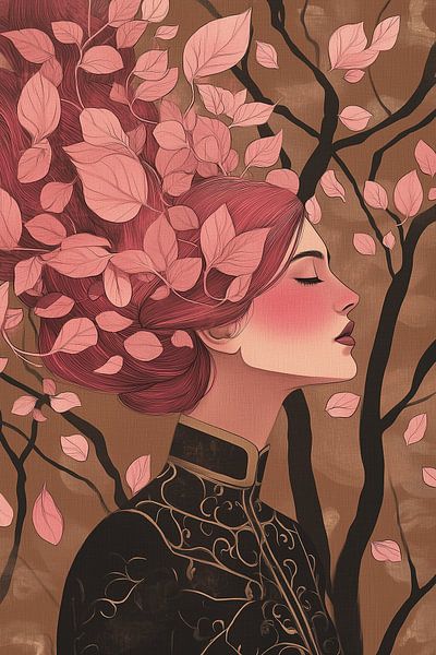 Kimono in Autumn Breeze by Bianca ter Riet