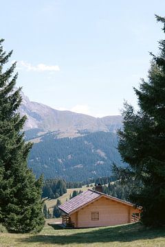 Houten chalet met uitzicht in de Dolomieten | Italië | van Marika Huisman fotografie