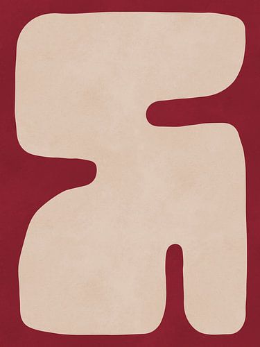 Rode organische vormen 3