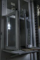 Old window at an abandoned office