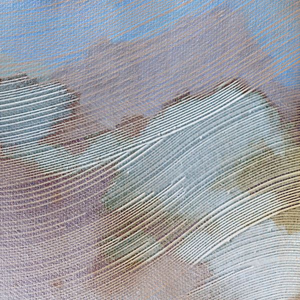 Gentle Mountains Abstract by Mad Dog Art
