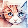 Géométrie du chat sur Jutta Maria Pusl
