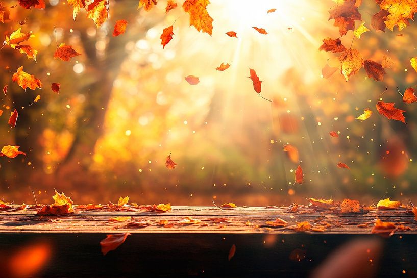 Herbstliche Lichtspiele von Poster Art Shop