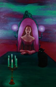 priestess with cat by Marije du Bateau
