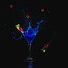 Blue cocktail splash by Corrine Ponsen