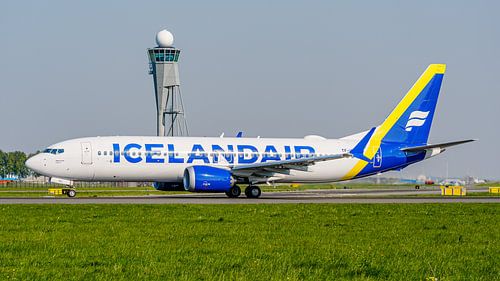 Passagierflugzeug vom Typ Boeing 737 MAX 8 der Icelandair.