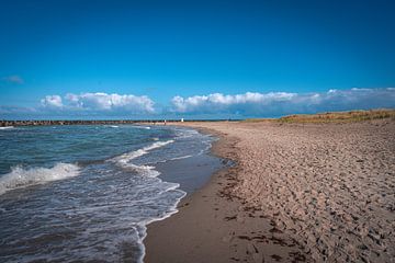 Beach shore Ahrenshoop Baltic Sea. Fischland Zingst Darß, Mecklenburg