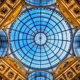 Het Hemelse Glazen Dak van de Galleria Vittorio Emanuele II in Milaan van Bart Ros