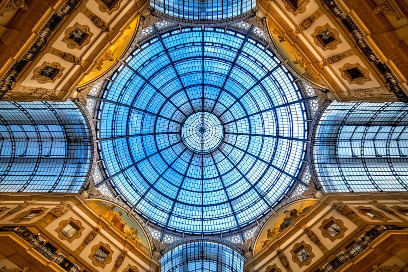 La verrière céleste de la Galleria Vittorio Emanuele II à Milan par Bart Ros