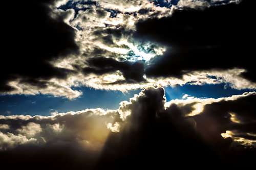 Sun breaking through