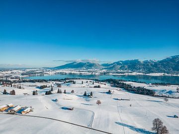 Winterlandschap in de Allgäu van Mustafa Kurnaz