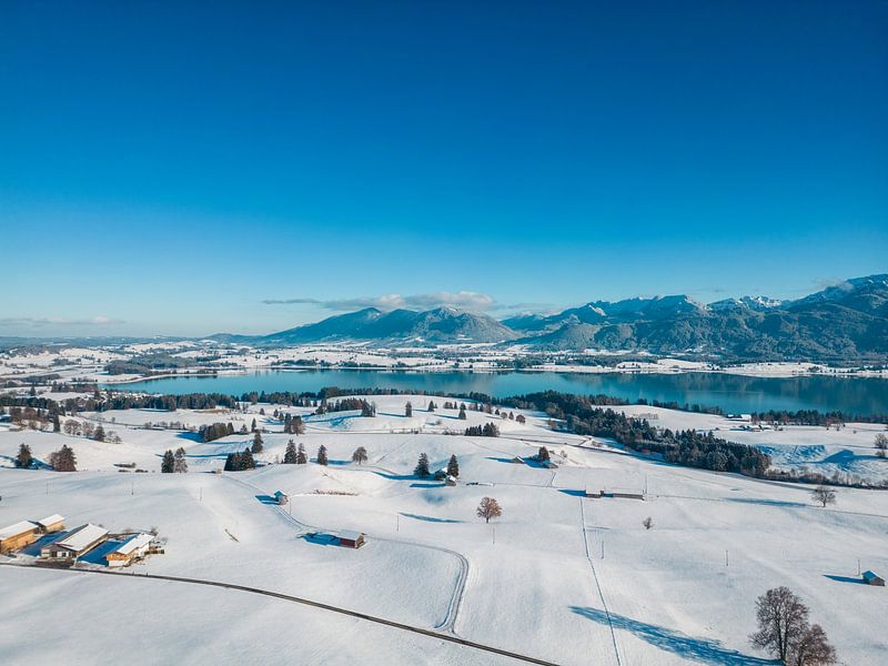 Winterlandschap in de Allgäu van Mustafa Kurnaz