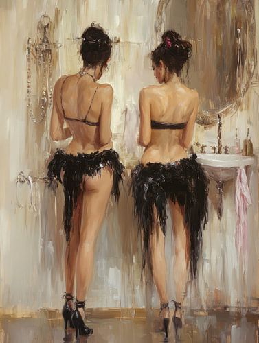 Getting ready for the evening van Studio Allee