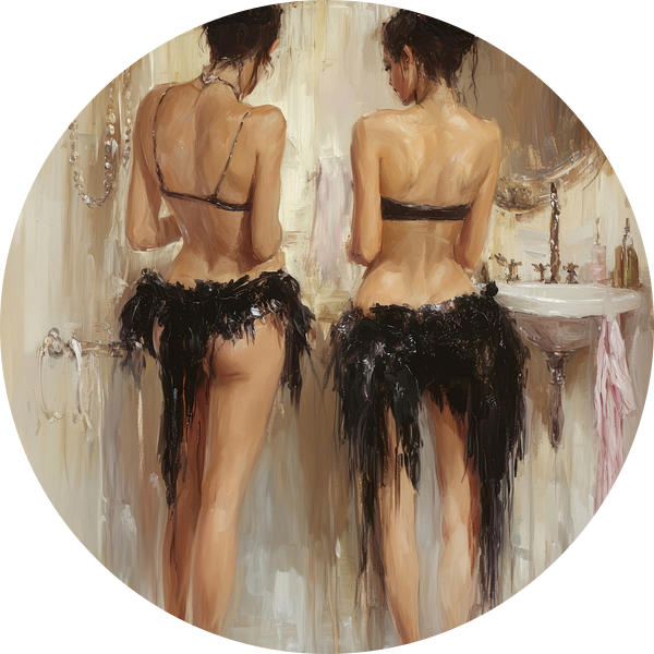 Getting ready for the evening van Studio Allee