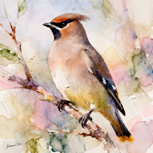 Prachtige vogels van de wereld - Cederpestvogel