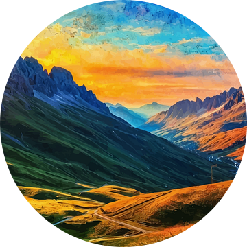 Zonsopgang boven de Cinque Torri Rots Italië 3