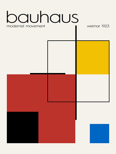 Bauhaus, moderner Mondrian von Hilde Remerie Fotografie und digitale Kunst