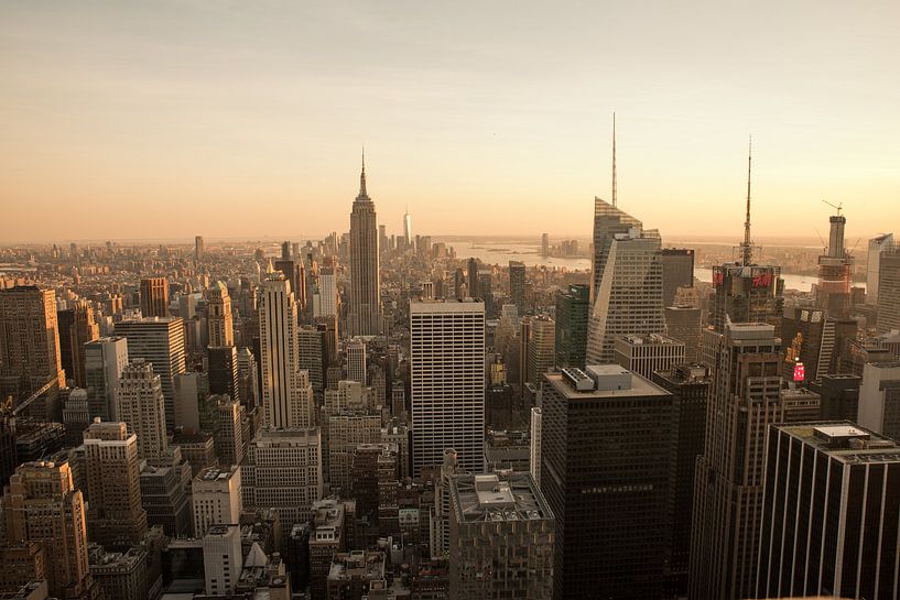 Panorama van New York van Mascha Boot