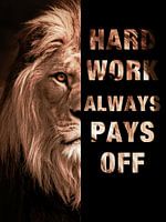 Hard Work Motivation Lion