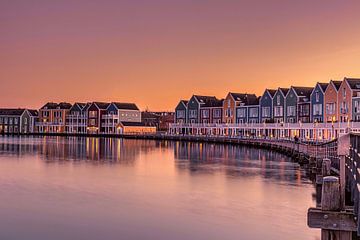 Zonsondergang bij Rietplas in Houten van Rick van de Kraats