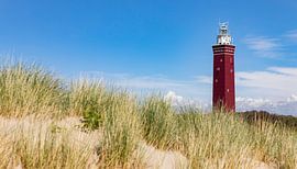 Strand met de vuurtoren van Ouddorp 2 van Percy's fotografie