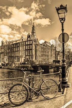 Zuiderkerk Amsterdam Nederland Sepia van Hendrik-Jan Kornelis